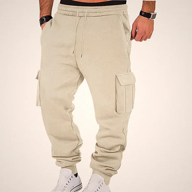 Herren Cargo Trainingshose, Fitness Jogginghose & Sporthose