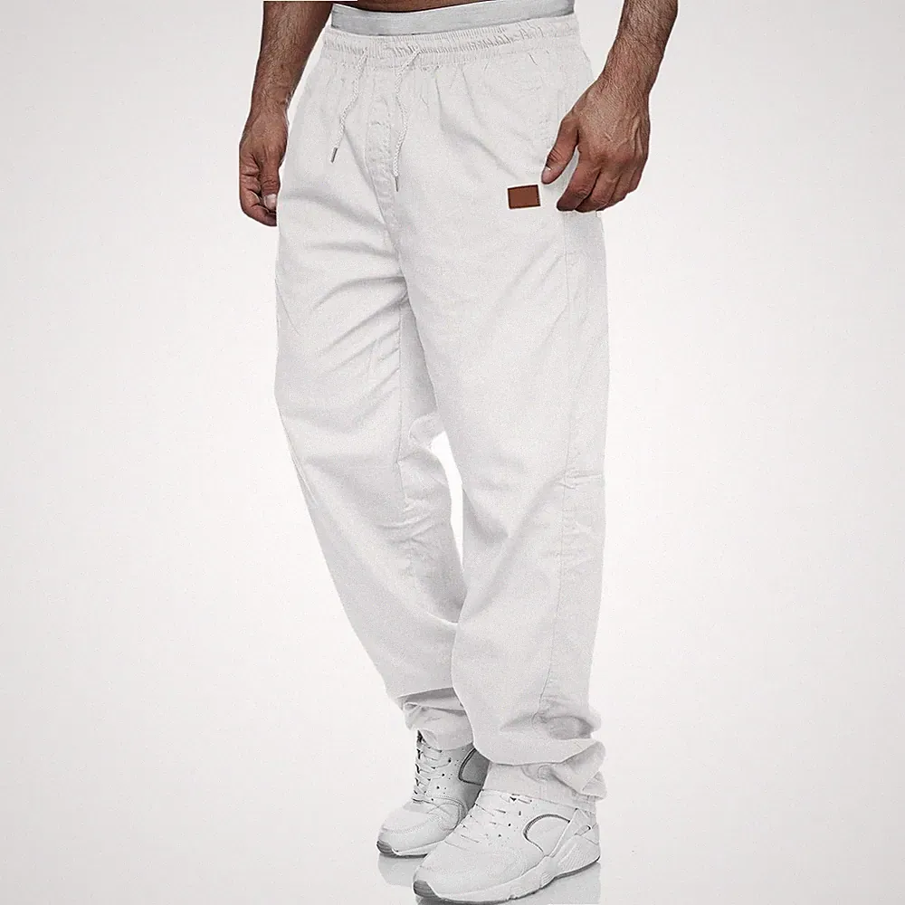 Weiß Chinohose