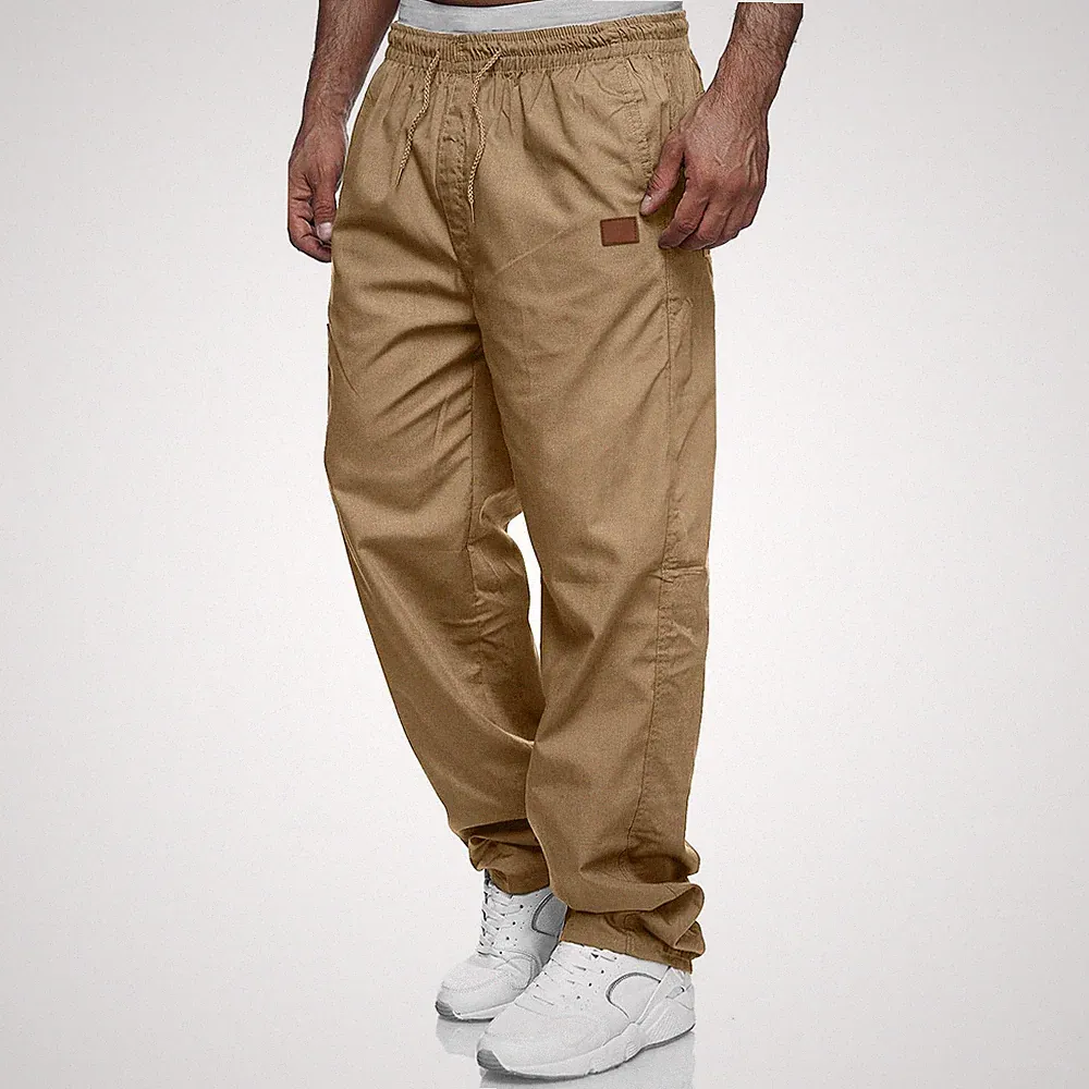 Herren Cargohose Chino Hose Herren Jogginghose Casual Freizeithose Elastische...