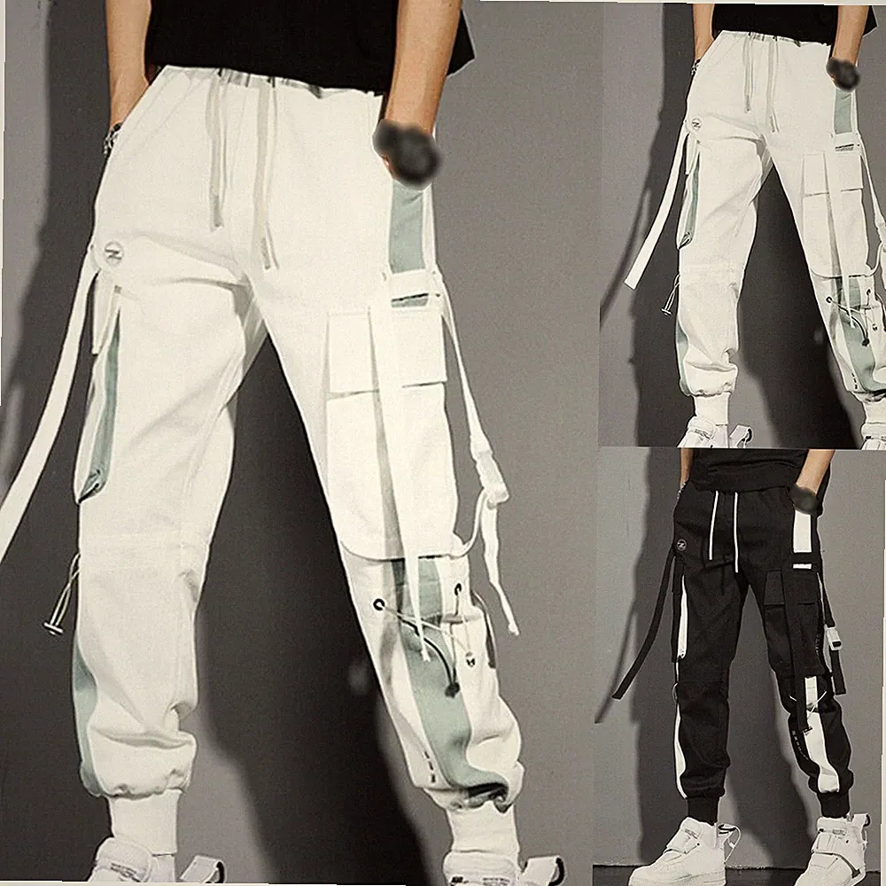 Herren - Cargohose Freizeithose Tasche Streetwear Jogginghose Hip Hop Haremshose