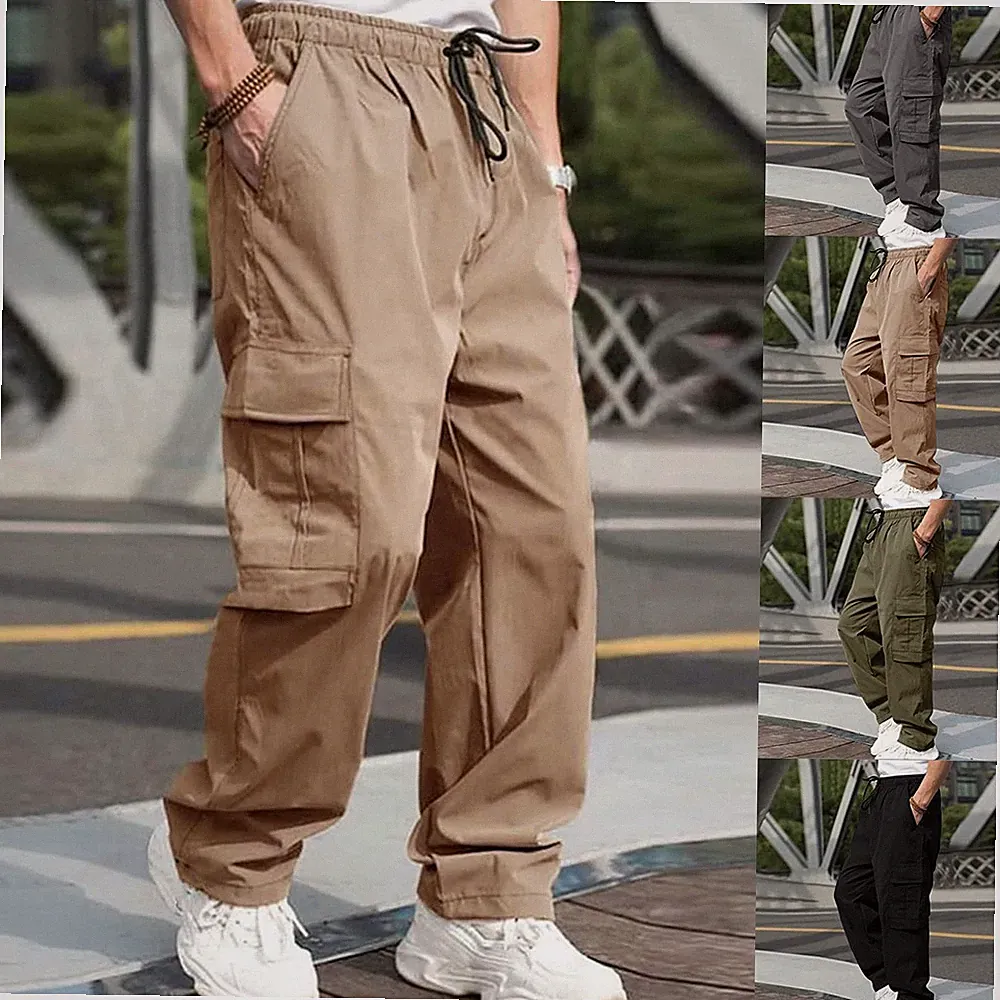 Herren Cargohose Jogginghose Freizeithose Sweatpants Trainingshose Funktionshose
