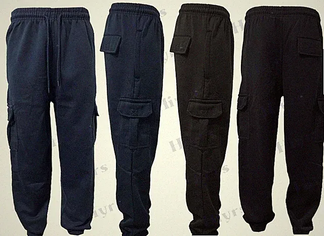 Herren Cargohose Jogginghose Gym Sport Laufen Jogger Fleece Hose S-2XL