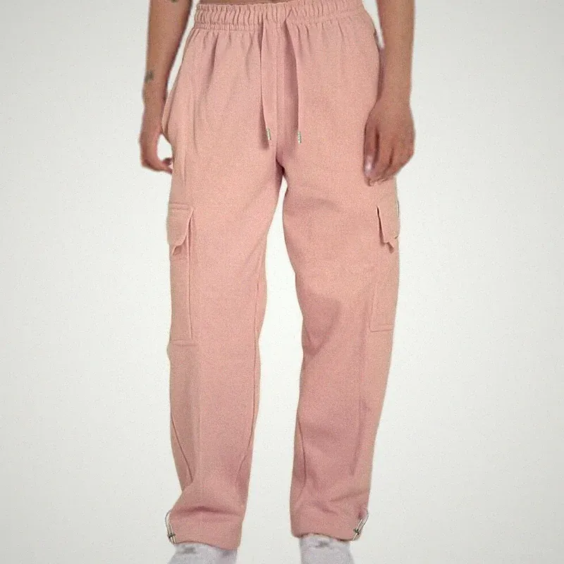 Herren Cargohose Jogginghose mit Taschen, Freizeit und Sporthose