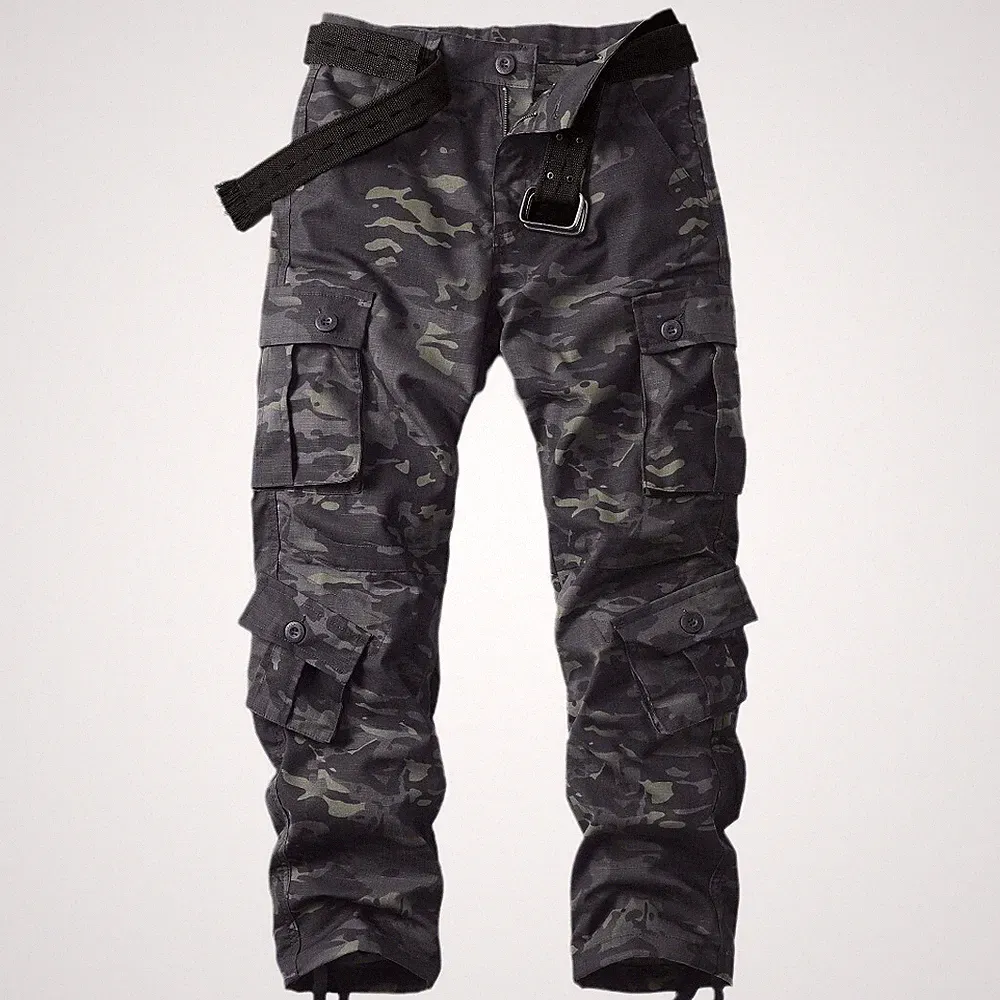 Herren Cargohose Jogginghose Outdoor Multi Pocket Work Camping Sports Freizeit