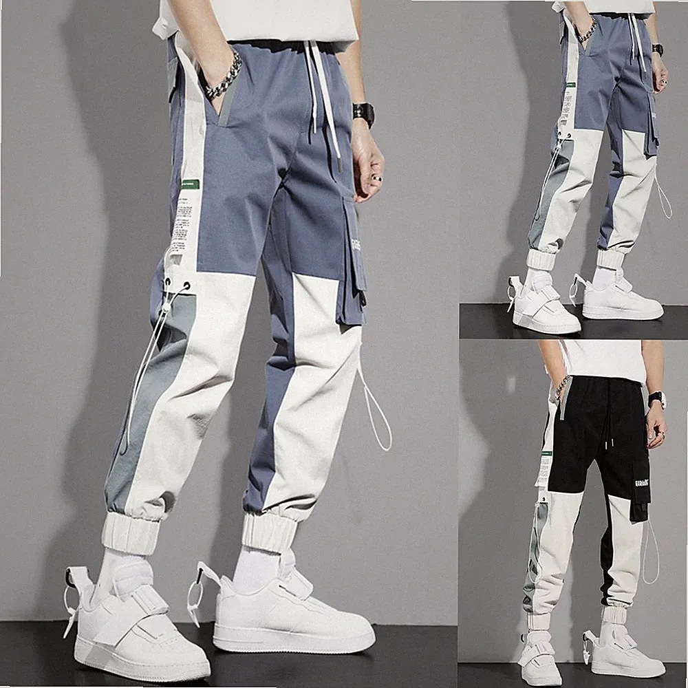Herren Cargohose Urban Jogginghose Knöchellang Vier Jahreszeiten geeignet Loose