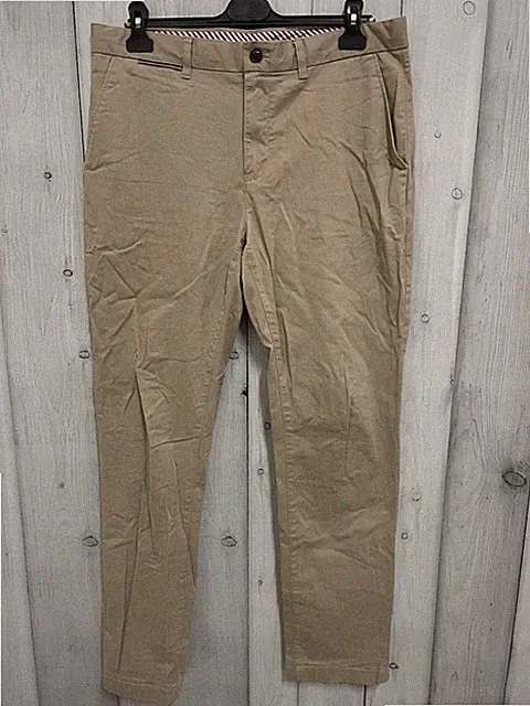 Herren Chino Hose Beige Tommy Hilfiger Denton Stretch Straight Fit Gr. 33/47