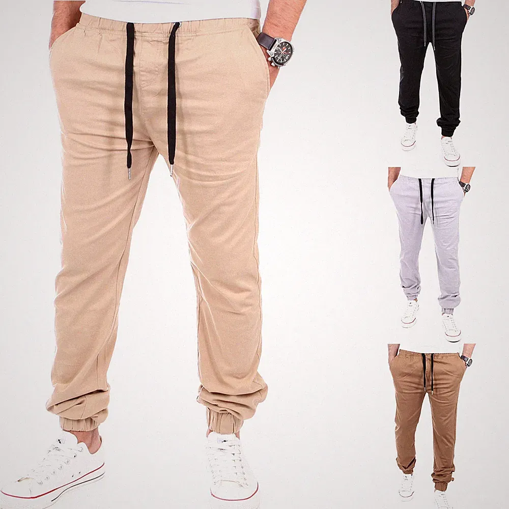 Herren Chinohose Stoff-Hose Regular Fit Designer Chino Jogging Jogger RS-2055