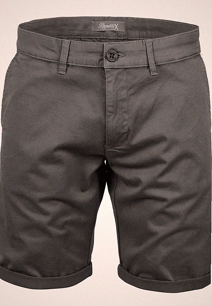 Herren Chinoshorts Männer Kurze Bermuda Hose Regular Fit R7030