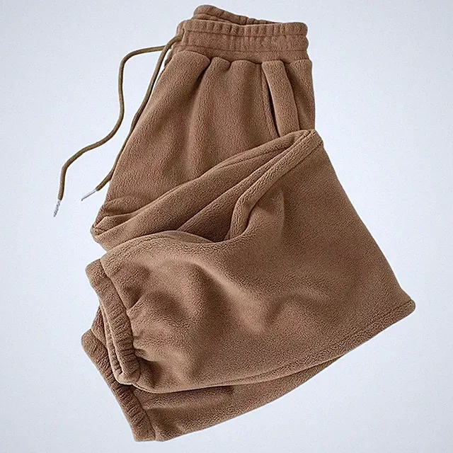 Herren Comfort Fit Jogginghose mit verstellbarem Kordelzugbund in Unifarben