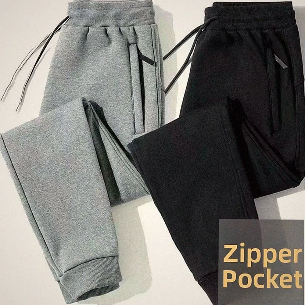 Herren Einfarbig Polyester Jogginghose Locker Leger Gerades Joggingho