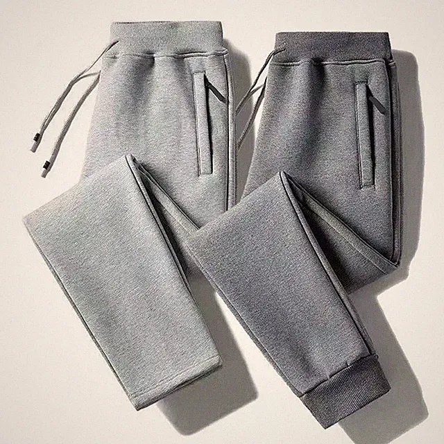 Herren Einfarbig Polyester Jogginghose Locker Leger Gerades Sweatpant
