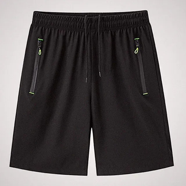Herren Eis Seide Sport Shorts Atmungsaktiv Sommer Leicht Jogging Lauf Hose
