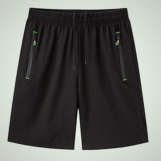 Herren Eis Seide Sport Shorts Atmungsaktiv Sommer Leicht Jogging Lauf Hose