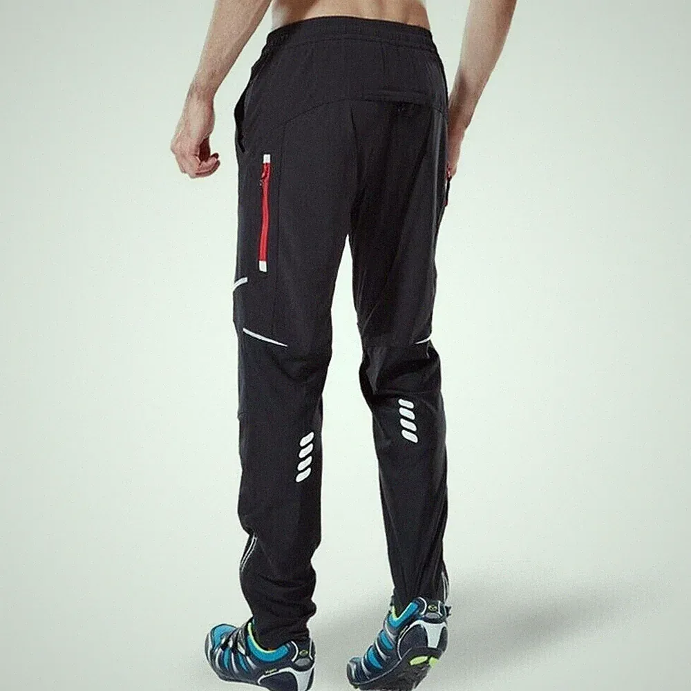 Herren/Fahrradhose Radhose Funktionshose Laufhose Lang winddicht atmungsaktiv//
