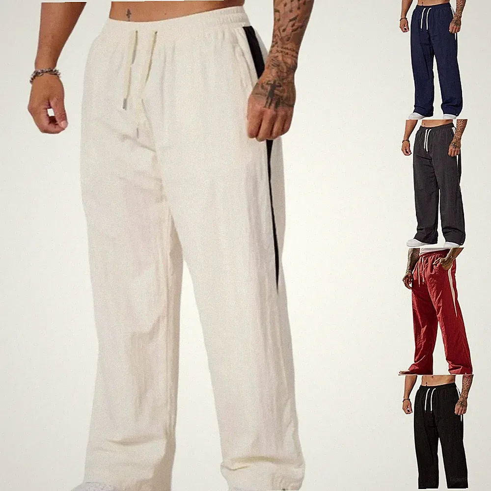 Herren Fitness Jogginghose Freizeit Locker Weites Bein Sporthose für den Alltag