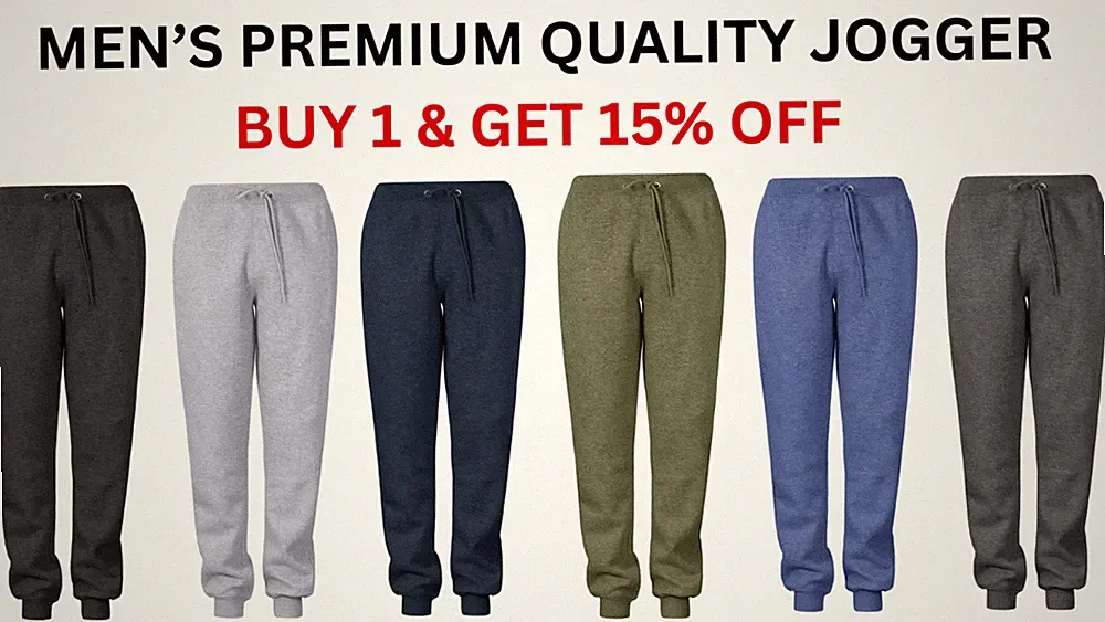Herren Fleece Bündchen Jogginghose Slim Fit Jogginghose Sweatpants Hose - 2044/57