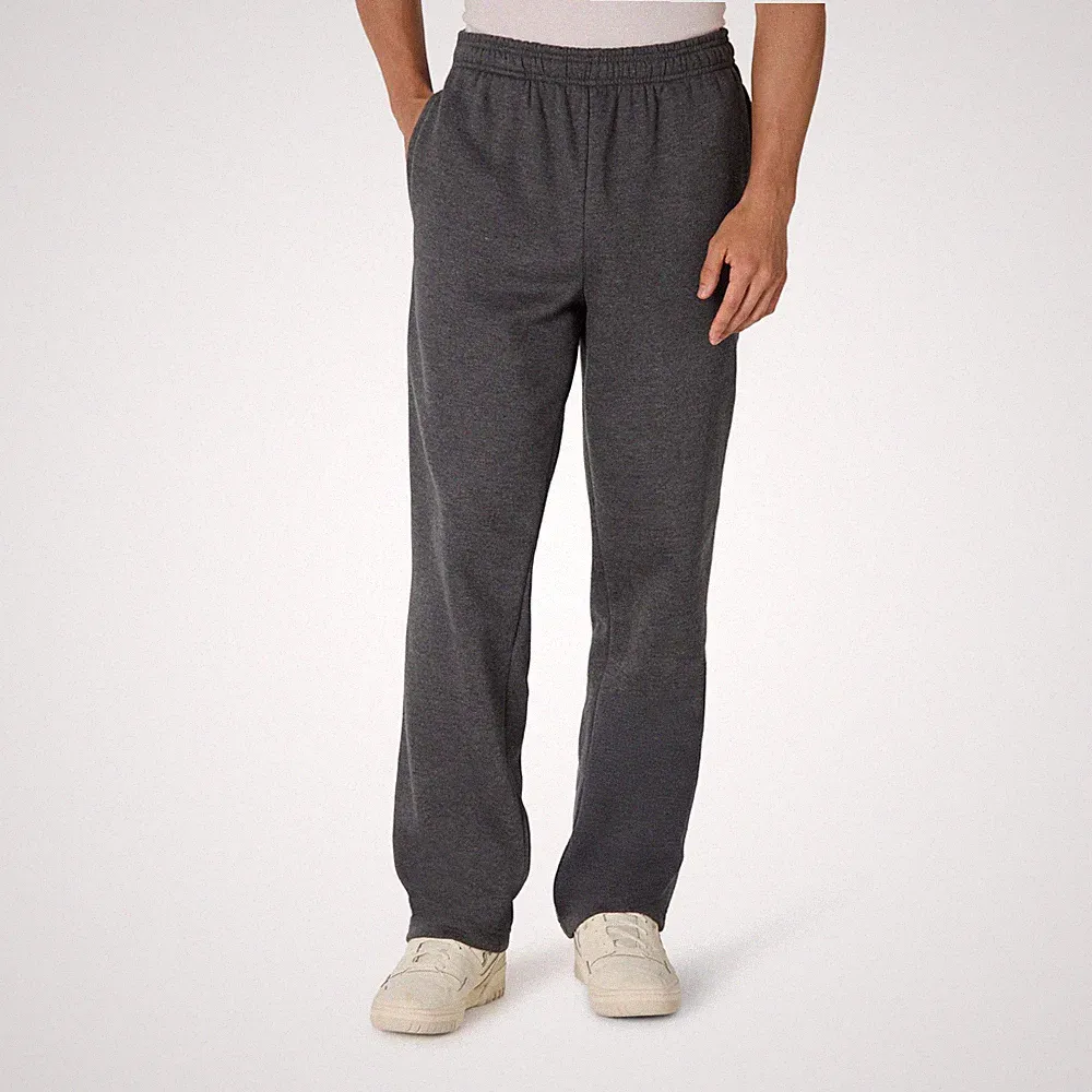 Herren Fleece-Jogginghose offenem Saum Dunkelgrau Meliert XXL Amazon Essentials
