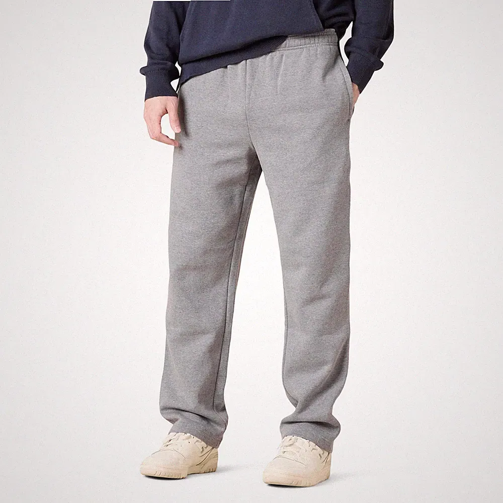 Herren Fleece-Jogginghose offenem Saum Hellgrau Meliert XL Amazon Essentials