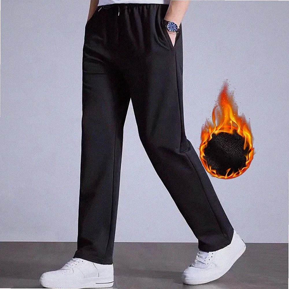 Herren Fleece Lange Jogging Hose Sport Trainings Fitness Pants Trainings Hose
