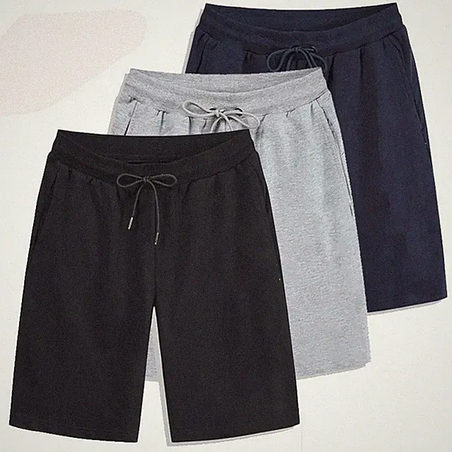 Herren Fleece Shorts Jersey Uni Gummizug Gym Sweat Plus Jogger Jogging S-XL