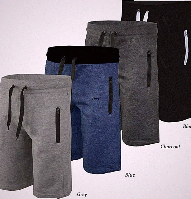 Herren Fleece Shorts Jogginghose Sweat Jersey Sommer Tasche Sport Laufen kurze Hose