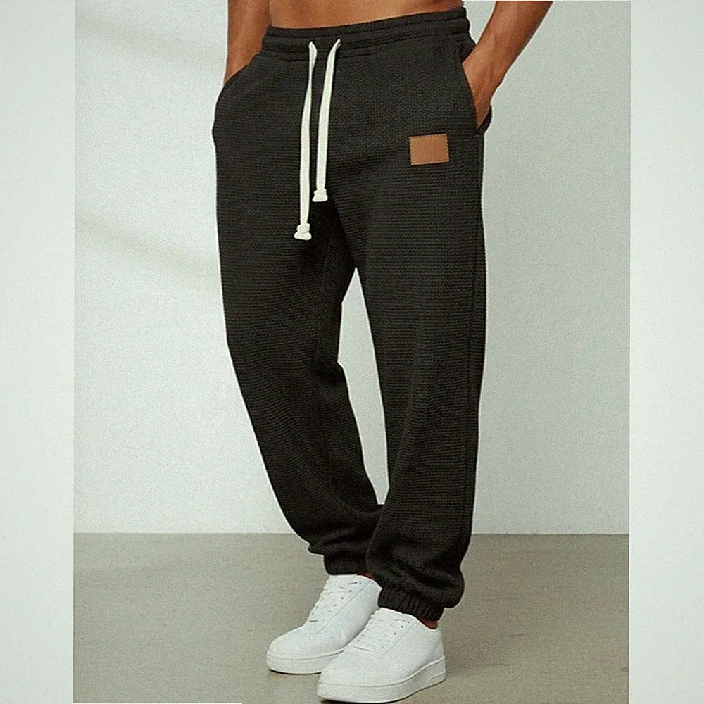 Herren For für Slim Fit Cropped Jogginghose Baumwolle Polyester Gummibund für