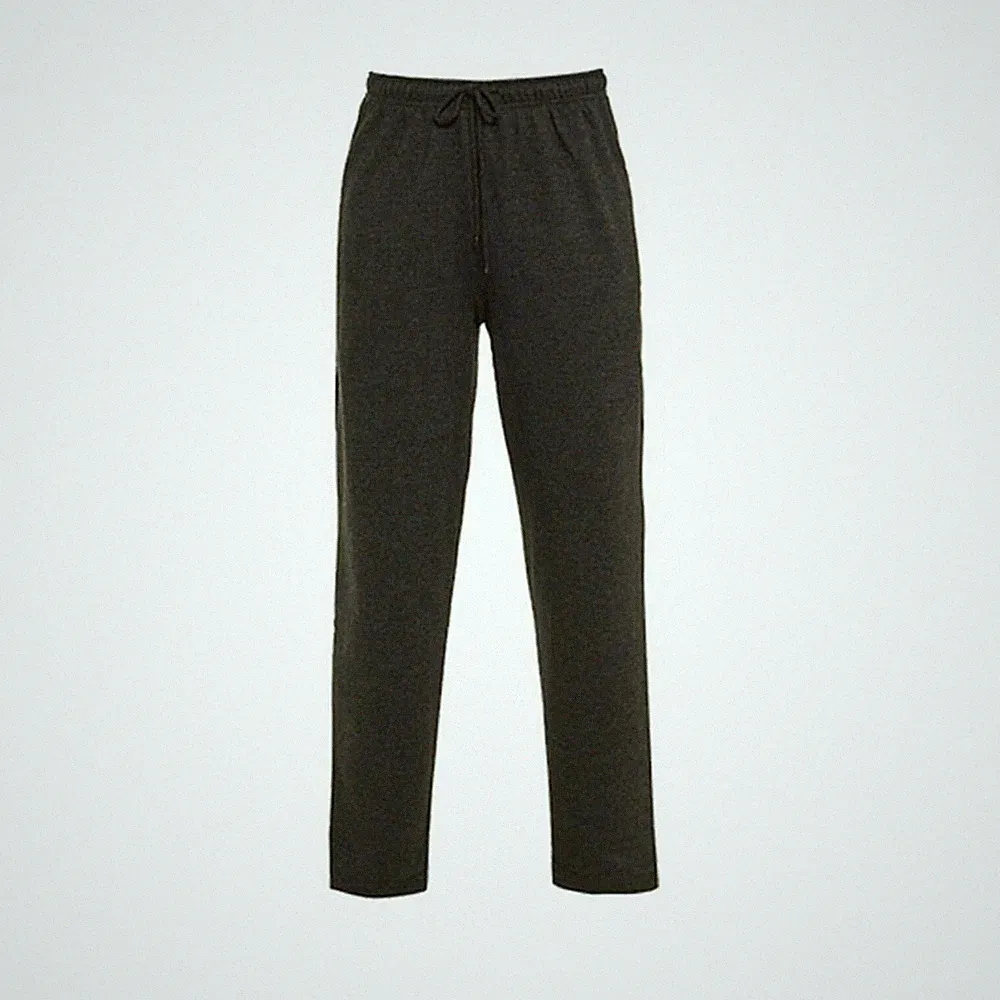 Herren Freizeit Jogginghose offener Saum Hose uni Reißverschlusstasche Track Bottom