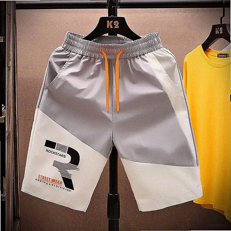 Herren Freizeit Kordelzug Shorts Locker Knielang Laufen Sommer Jogginghose