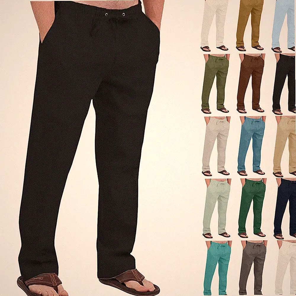 Herren Freizeithose Stoffhose Sporthose Langhose Jogginghose Sommer Laufhosen DE
