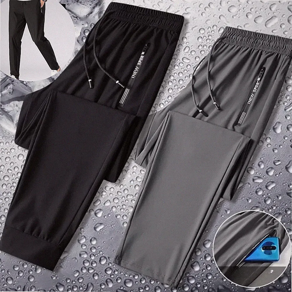 Herren Frühlingshose Stretch Gummibund leicht schnelltrocknend Freizeit Jogginghose