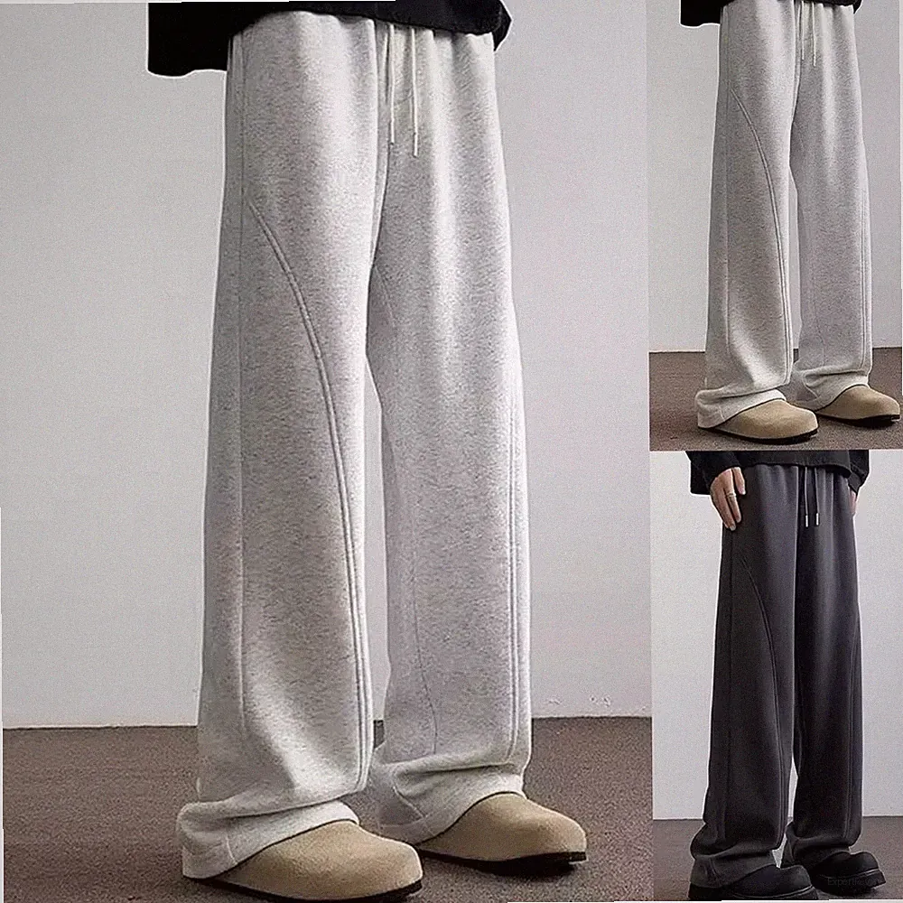 Herren für freizeit Jogginghose Gerades Bein Große Größen Elastischer für bund