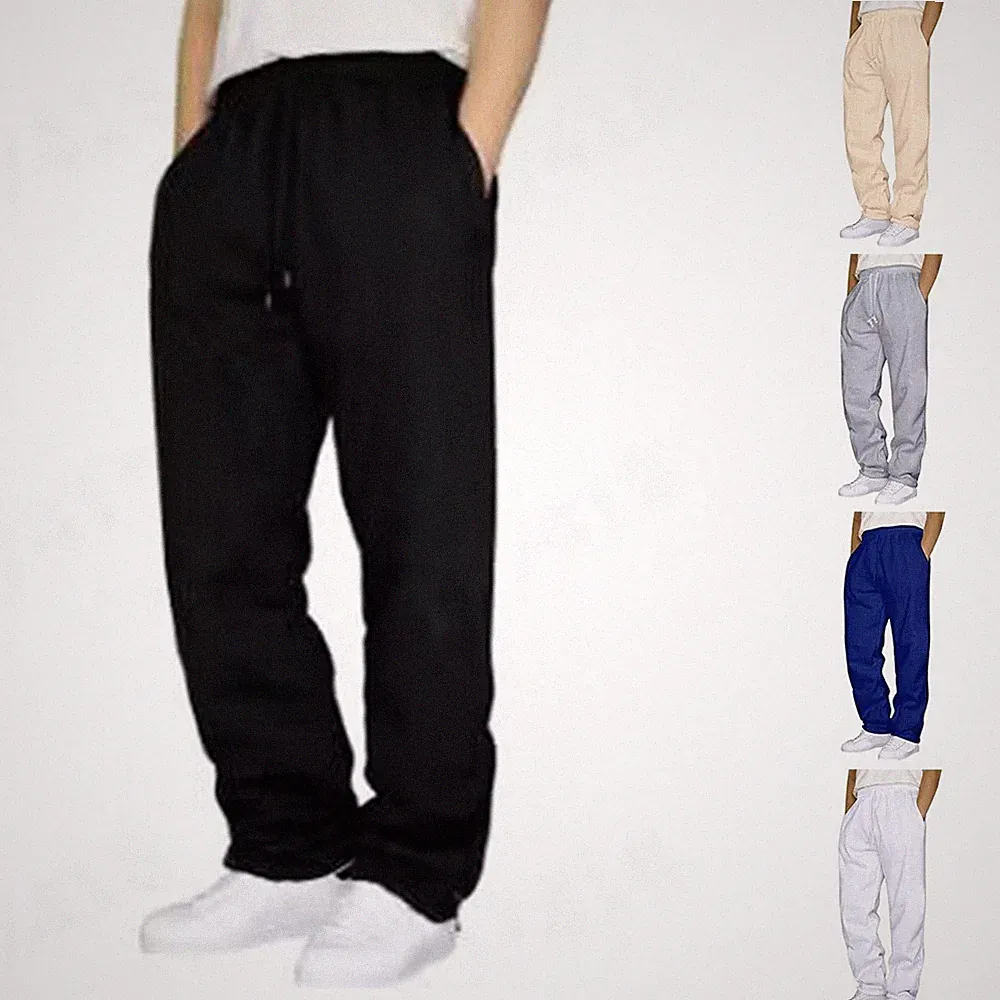 Herren für freizeit Jogginghose Outdoor Sport Fitness Loose Fit Gerades Bein