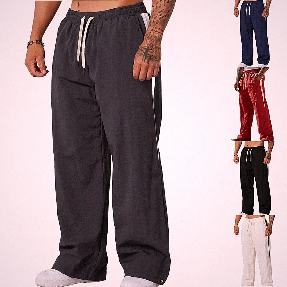 Herren für FREIZEIT Jogginghose Sport Sweatpants Weites Bein Loose Fit Fitness