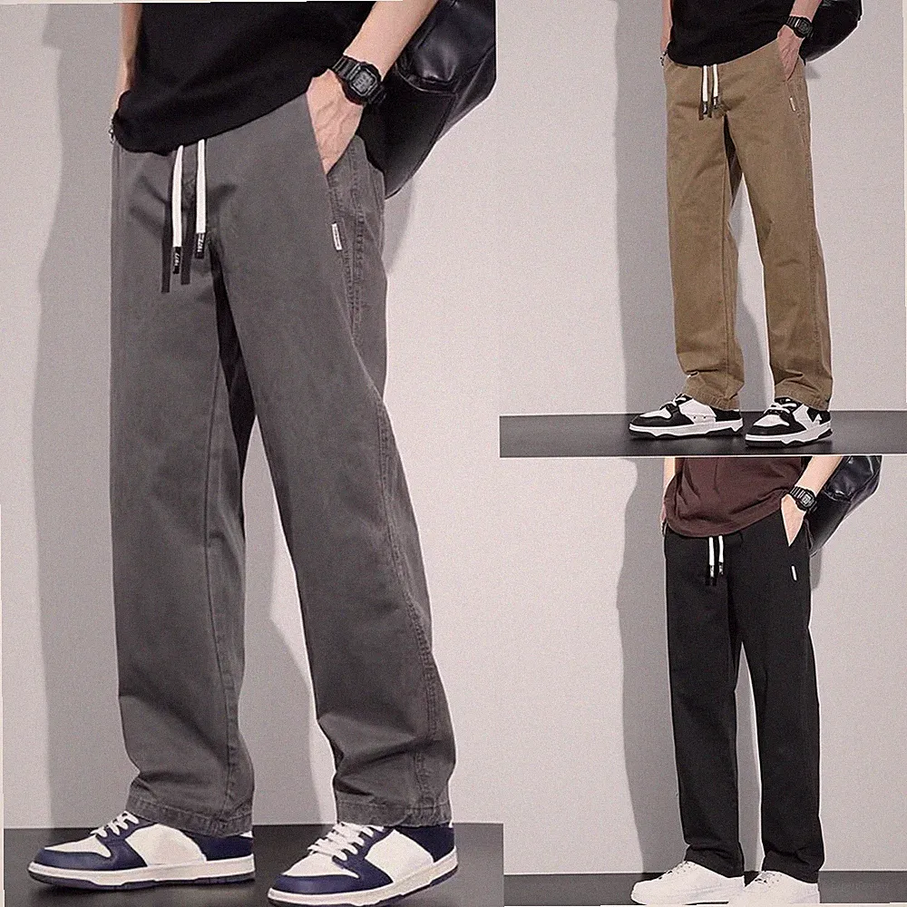 Herren für robuste Retro lose gerade Jogginghose einfarbig Sporthose