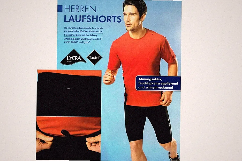 Herren Funktionsshort Laufshorts Laufhose Jogginghose Tactel® Lycra® HoseNEU