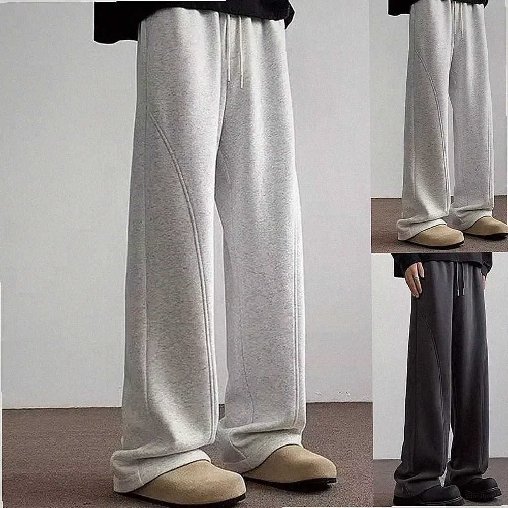 Herren gerader Schnitt Jogginghose Große Größen M bis 5XL Gummibund Einfarbig