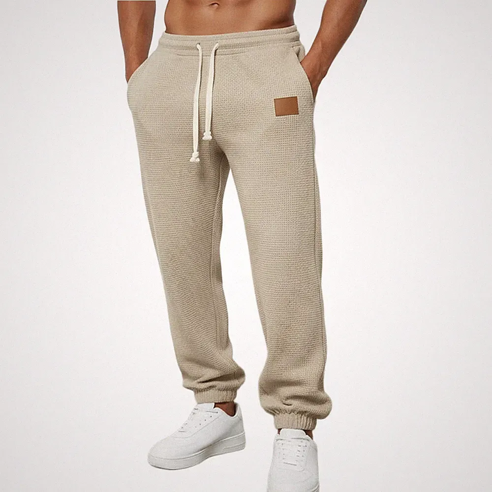 Herren Gerades Bein Für Slim Fit Jogginghose Baumwolle Polyester Elastische Tai