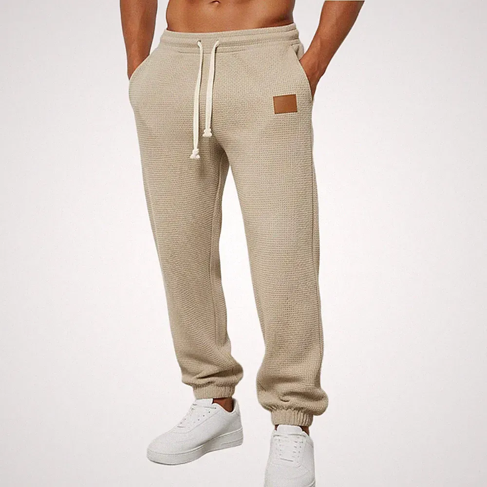 Herren Gerades Bein Für Slim Fit Jogginghose Baumwolle Polyester Elastische Tai