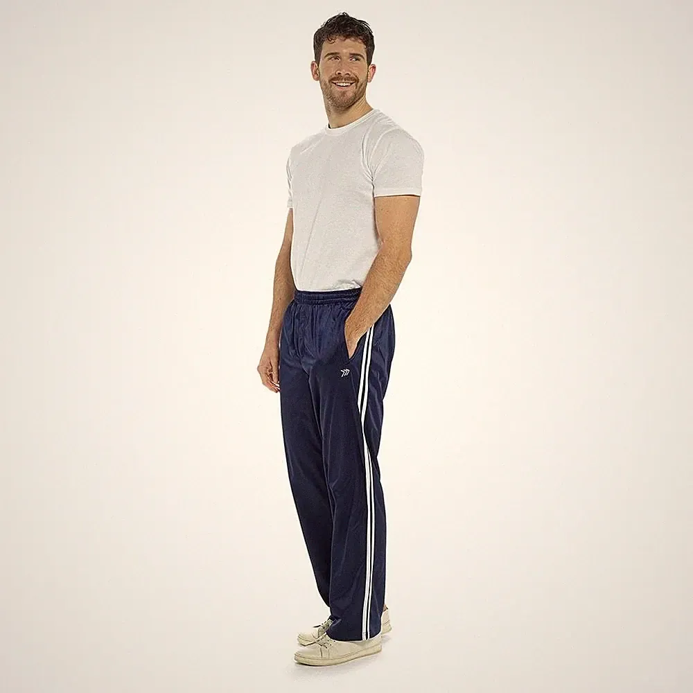 Herren Gestreifte Freizeit Jogging Leichte Hosen Mit Elastischem Bund Sweatpants