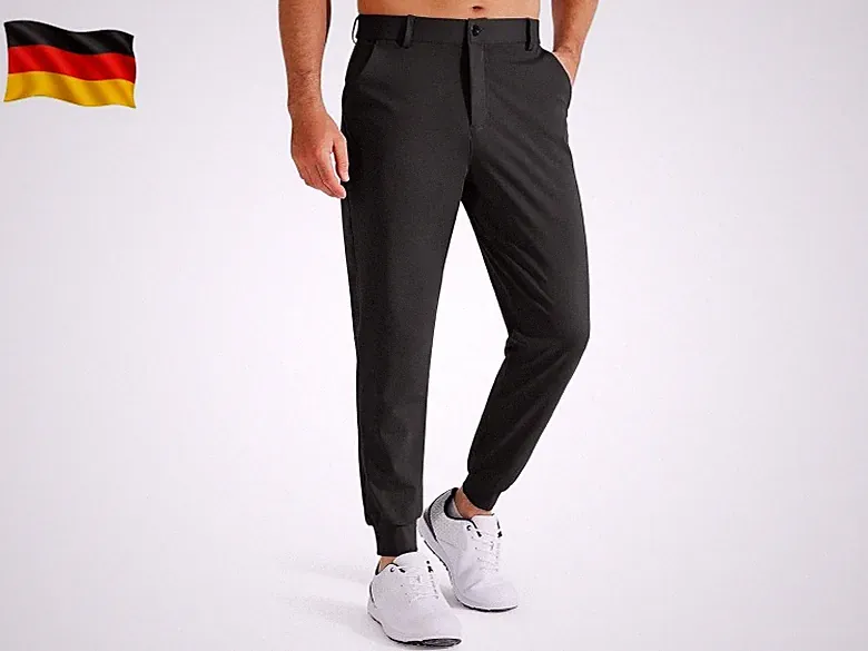 Herren Golfhose Stretch Slim Fit Golf Jogginghose Anzughose Sporthose Lang