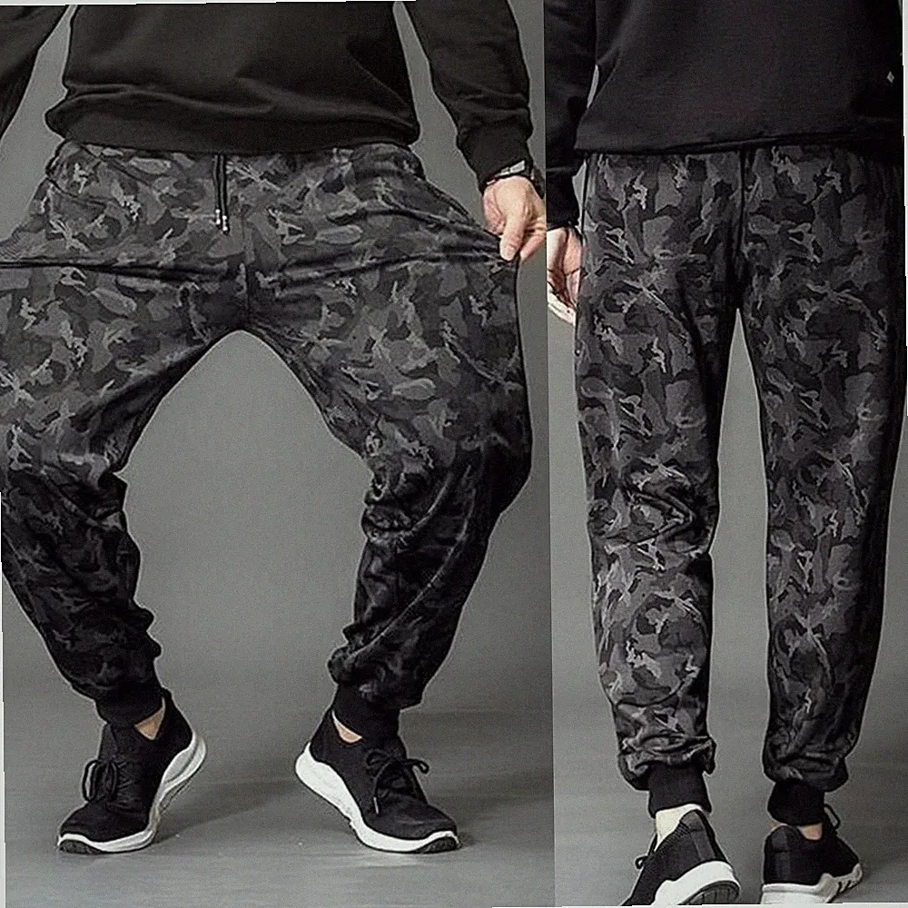 Herren Gym Jogginghose Hose Fitness Freizeit Camouflage Workout Sweatpants Train
