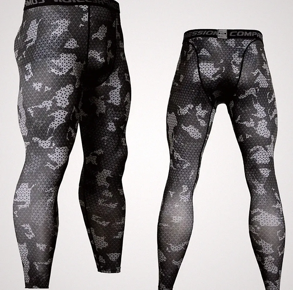 Herren Gym Sport Jogginghose Enge Kompression Basisschicht Hose Yoga Leggings Hose