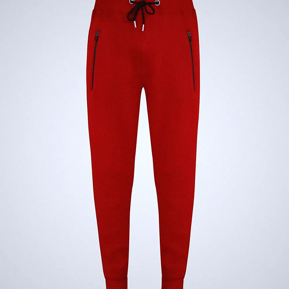 Herren Gymhose Trainings-Sweathose Rote Fleece Jogginghose Jogger