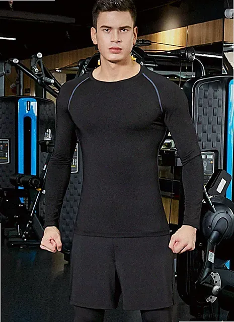 Herren Gymwear Set, Top + Kompressionsbekleidung Leggings, Herren Sport Fitness Set