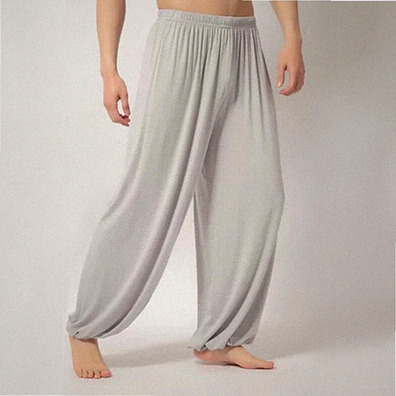Herren Harem Yoga Baggy Jogginghose Ali Baba Lockere Hose Bottons Hosen Weich