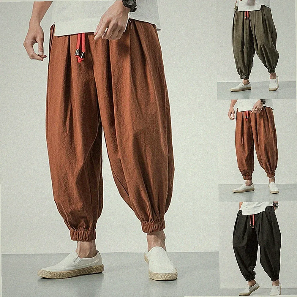 Herren Haremshose Oversized Jogginghose Loose Fit Jogginghose Hose M bis 5XL