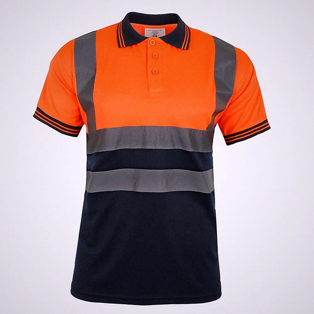 HERREN HI VIS VIZ JOGGINGHOSE ARBEITSKLEIDUNG SLIM FIT POLOSHIRT HOHE SICHTBARKEIT SICHERHEIT NEU