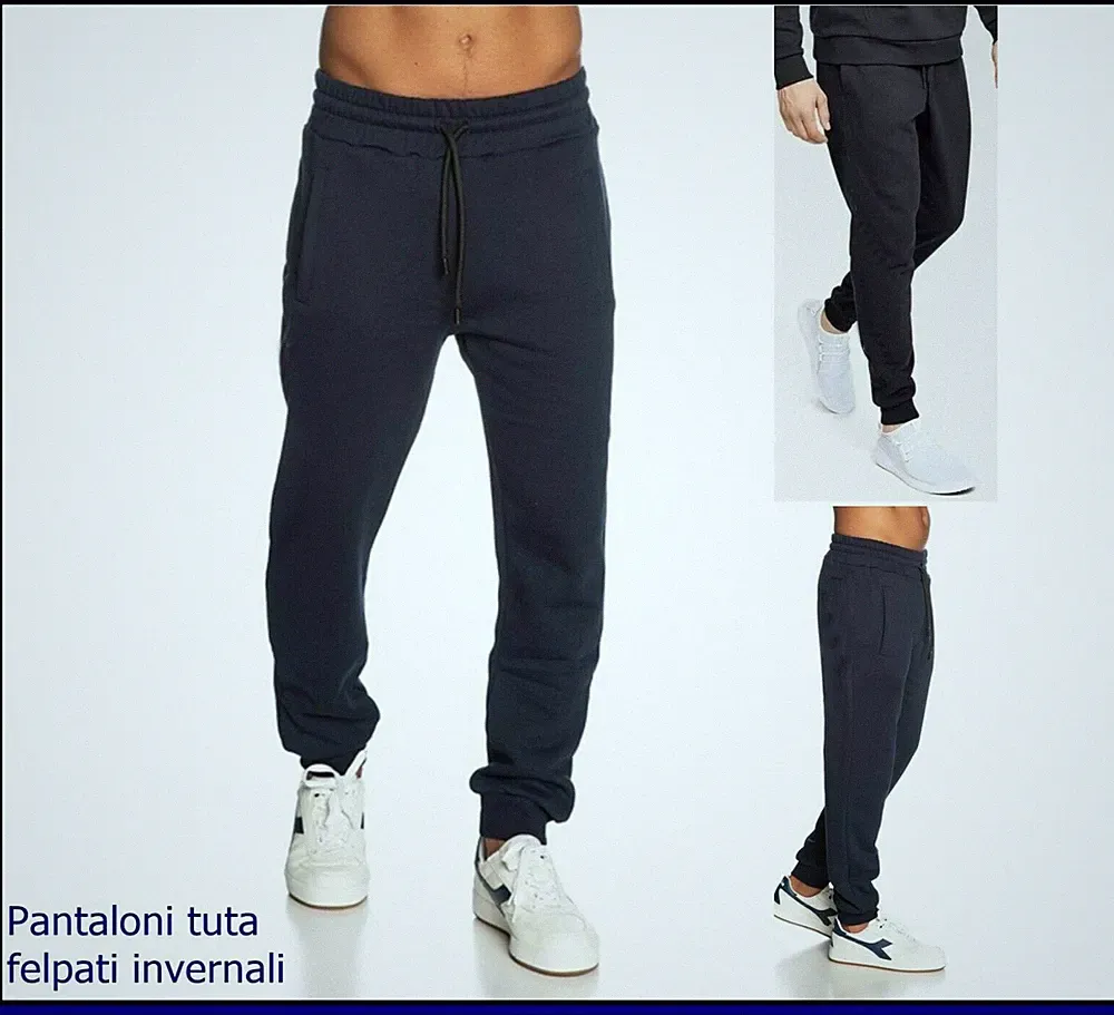 Herren Hose Anzug Baumwolle Winter Sweatshirts Gym Jogger Jogging Sport