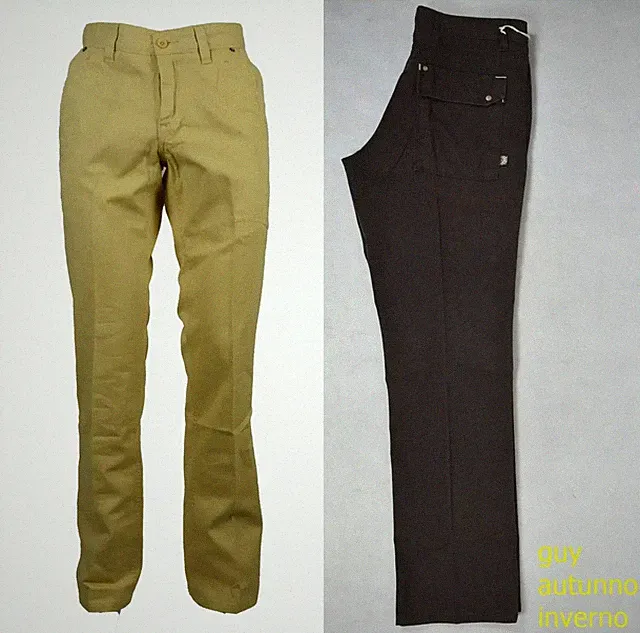 Herren Hose Baumwolle 100% Winter Elegant Chino Regular Gerades Bein