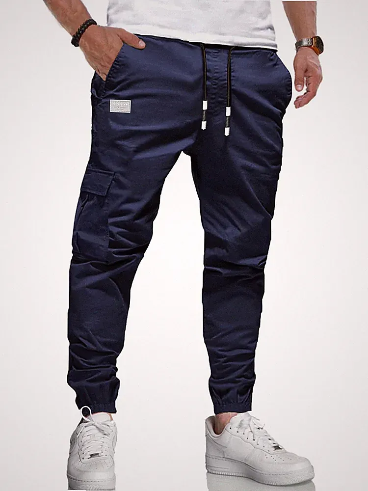 Herren Hose Chino Cargo Hose Jogginghose Herren Baumwolle Casual Sweatpants F...